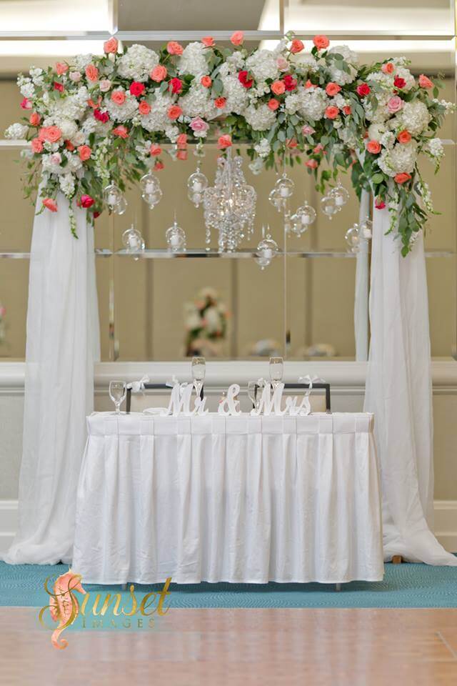 florida beach wedding arbor